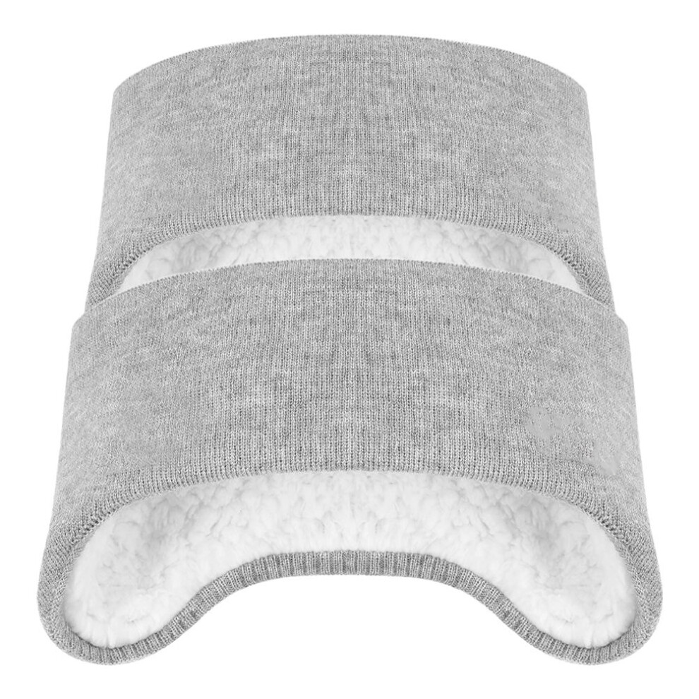 Aboofan Grey 2Pcs Comfortable Plush Ear Muffs For Sleep Noise Blocking Winter