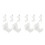 16Pcs Iron Window Blind Brackets White Versatile Curtain Hardware 8