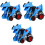 3Pcs Durable Car Toy Kids Inertial Pull Back Model 3