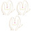 3Pz Collane Layered Per Ragazze Collana Farfalla 3