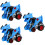 3Pcs Durable Car Toy Kids Inertial Pull Back Model 7
