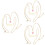 3Pz Collane Layered Per Ragazze Collana Farfalla 6