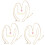 3Pz Collane Layered Per Ragazze Collana Farfalla 2