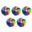50Pcs Reusable Carpet Circles Floor Markers for Classroom Engagement 6