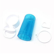 6Pcs Sky-Blue Hamster Dispenser Easy Refill Food Automatic Feeder