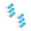 6Pcs Sky-Blue Hamster Dispenser Easy Refill Food Automatic Feeder 5