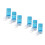 6Pcs Sky-Blue Hamster Dispenser Easy Refill Food Automatic Feeder 9