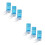 6Pcs Sky-Blue Hamster Dispenser Easy Refill Food Automatic Feeder 4
