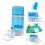 6Pcs Sky-Blue Hamster Dispenser Easy Refill Food Automatic Feeder 3