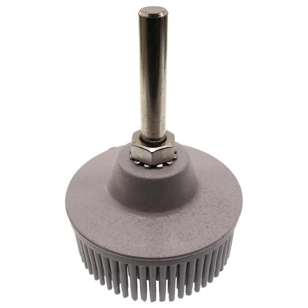 Bristle Disc Assortment, 2Piece, 2Inch Rubber Abrasive Brush Polishing Grinding Wheel With Attachment Grit 120 9189345153549