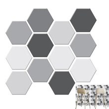 Selfadhesive wall tiles, 10 sheets, 3D vanity, hexagonal, 30 x 29 cm