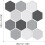 Selfadhesive wall tiles, 10 sheets, 3D vanity, hexagonal, 30 x 29 cm 3