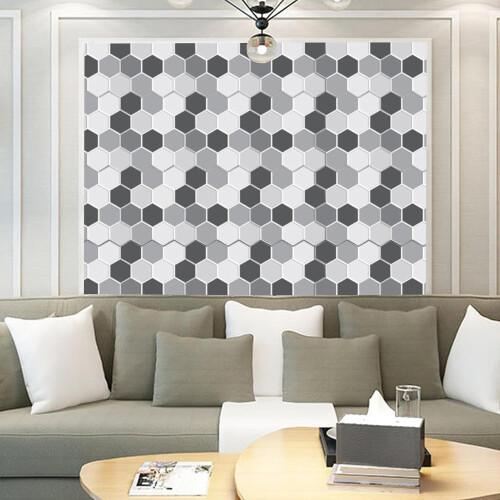 Selfadhesive wall tiles, 10 sheets, 3D vanity, hexagonal, 30 x 29 cm 1