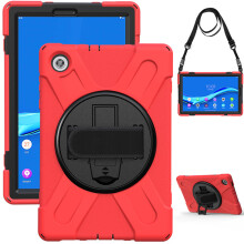 Tab M10 Plus 10.3" TB-X606F 360 Rotating Kickstand Rugged-red