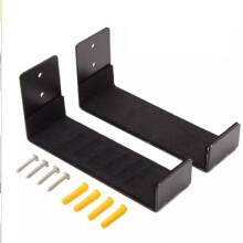 Snowboard Storage Rack 2 Pieces Wall Mount Clips For Home Garage Indoor Snowboard Storage Black Metal Hooks Length9.5cm