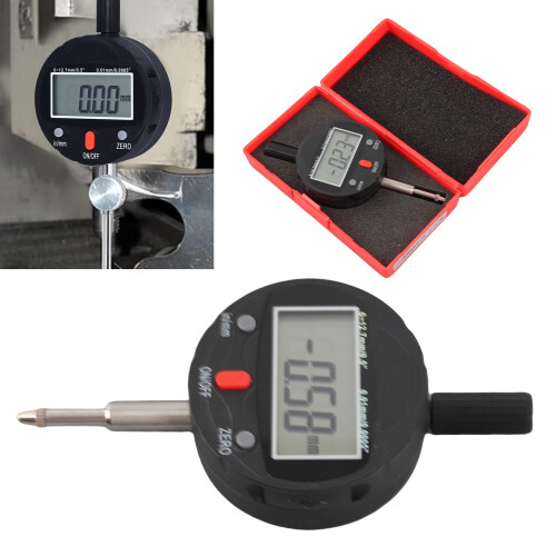Digital Electronic Indicator Dial Gauge IP54 0-12.7mm Range 0.01mm Precision