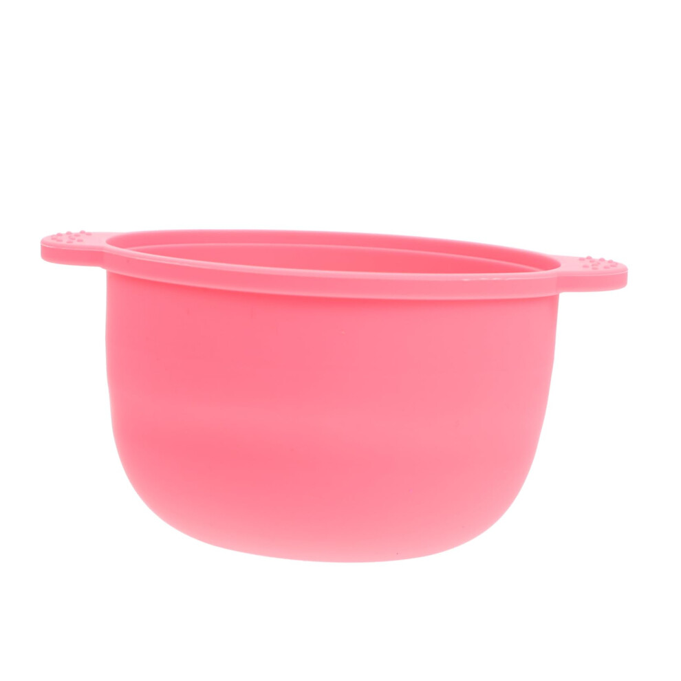 Pink Wax Warmer Pot With Nonstick Silicone Bowl For Easy Clean Hair Removal, 13X11cm