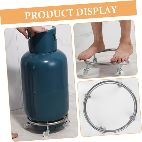 Propane Tank Stand Stainless Steel Silver 1