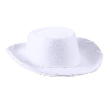 Chapeau de Cowboy Simple pour enfants, à la mode, chapeau-Blanc