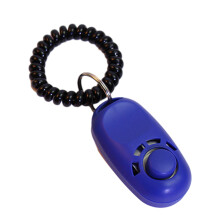 Clickers d'entraînement en plastique pour chiens, corde de-Bleu