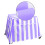 Couverture de Table de jeu colorée résistante à-Violet et blanc 1