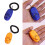 Dogs Training Clickers with Stretch Wrist Rope Durablity-orange 3