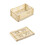 Plastic Foldable Items Container Practical-Creamy yellow 1