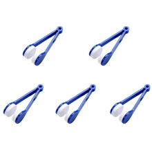DoubleSided Microfiber Glasses Cleaner with Soft Scratch Pads and DualSided Lens Brush Blue