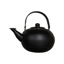 Teapots with Infuser Water Kettles Round Coffee-Black small