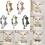 Flower Printed Cat Collar Bowknot Decors Adjustable-Black 3