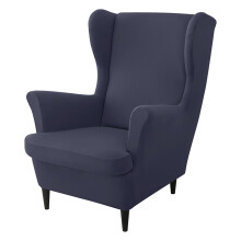 Stuhlhussen aus Milchseide, Sesselbezug mit-Marineblau