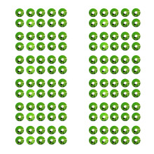 Pack of 100/120 Hydroponics Plant Labels Round Plant-12pcs