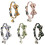 Flower Printed Cat Collar Bowknot Decors Adjustable-Black 2