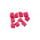 10PCS Small Artificial Fruit Slices Realistic-red dragon fruit 1