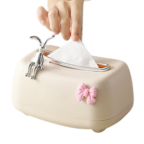 Refillable Tissue Box Practical Paper Towel Box with Spring-1