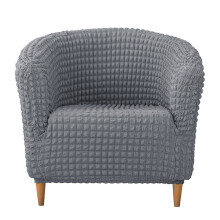 Seersuckers-Sofa-Schonbezug, Stretch-Couchbezug, dicker-Grau