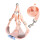 Hundeweste, schöne Blumenleine für das Training,-M Rosa 1