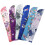 5Pcs Handhelds Folding Fan Storage Bag Vintage Flower-Grey 2