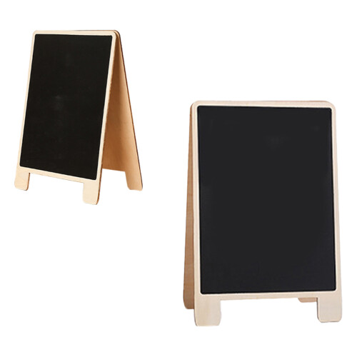 4Pcs Black Chalkboard with Stand for Home Decor and Notes 1