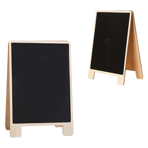 4Pcs Black Chalkboard with Stand for Home Decor and Notes 2