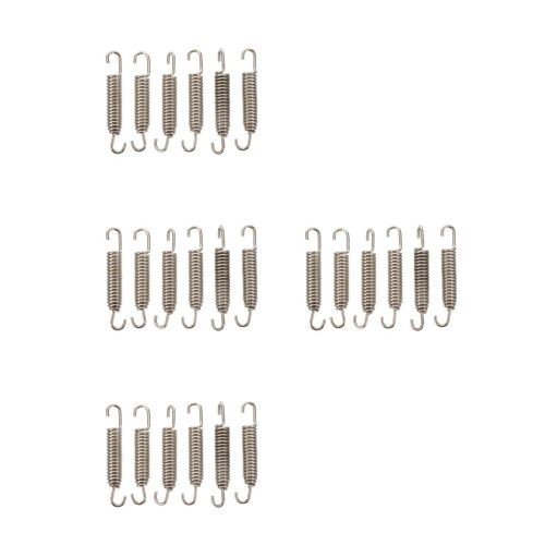 24Stk Auspuff Spannfedern System Silber Haltbar 2