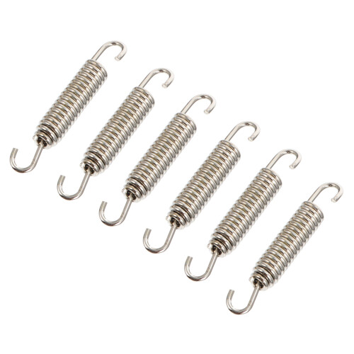 24Stk Auspuff Spannfedern System Silber Haltbar 1