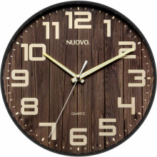 Decorative Wall Clock, Battery Operated Modern Design With Night Glow Numbers For Office Classroom Restaurant Hotel Bedroom Living Room Bathroom Kitch