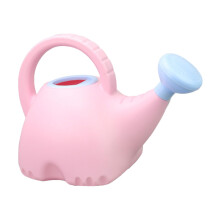 Kids Watering Can 1.5L Pink Plastic with Comfortable Grip, Fun Elephant Design for Garden Use