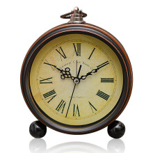 Vintage Retro Alarm for Your Desk, Large Numerals Dial Ensures Easy Reading and Time Management, Ideal for Kids and Seniors