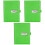 3Stk Notizbuch Light Green Mit Passwort Diary Journal Für Notizen 3