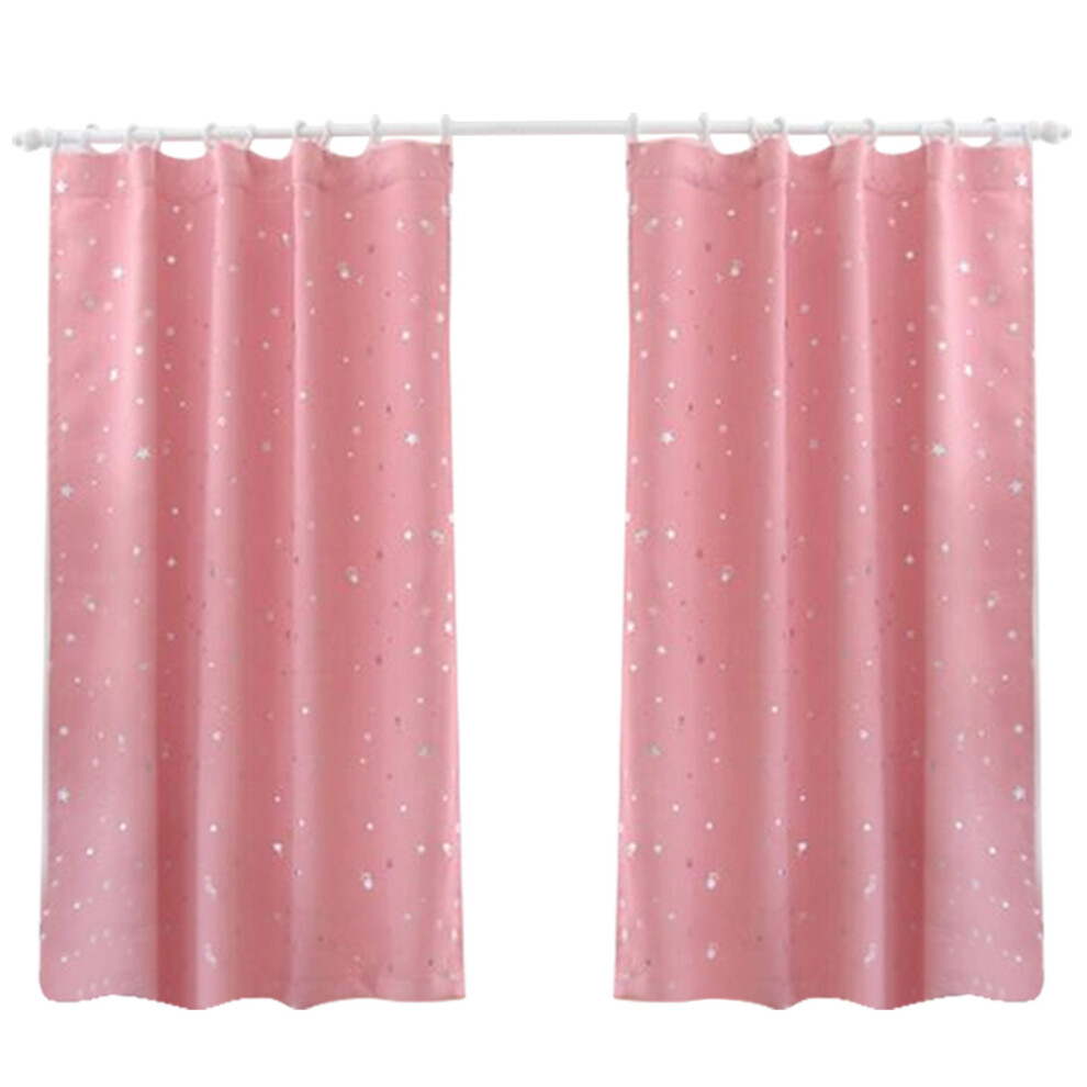 Kids Blackout Curtains for Bedroom Grommet Thermal Insulated Star Print Room Darkening Curtains with Vivid Design Ideal for Childrens Sleep Environmen