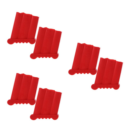 6Stk Rote Gummipads Leiterfußschutz Rutschfeste 2