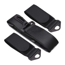 Ski Holders For Winter Gear Adjustable Ski Bag Strap, Snowboard Gear Organizer, Black Ski Transport Strap, Durable Fastener Strap