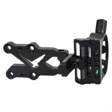 5 Pin Compound Bow Sight with Customizable Pin Spacing, Adjustable Brightness, Durable Construction, and Versatile Compatibility